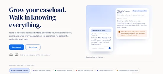 Aisel Health website screenshot