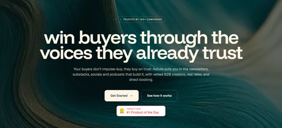 Astute website screenshot