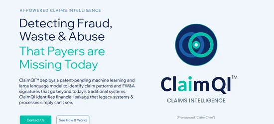 ClaimQI website screenshot