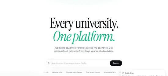 Eternity website screenshot