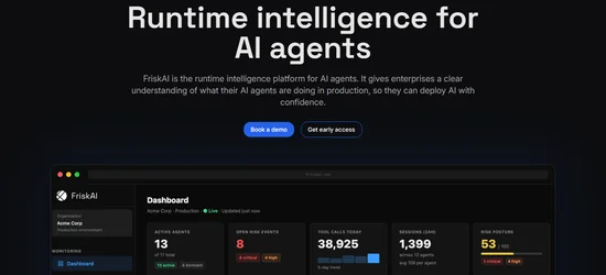 FriskAI website screenshot