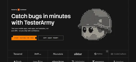 TesterArmy website screenshot