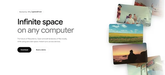 Space website screenshot